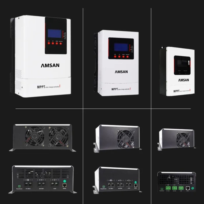 MPPT AMSAN 60A 100A 30A AE Series SCC Solar Charge Controller