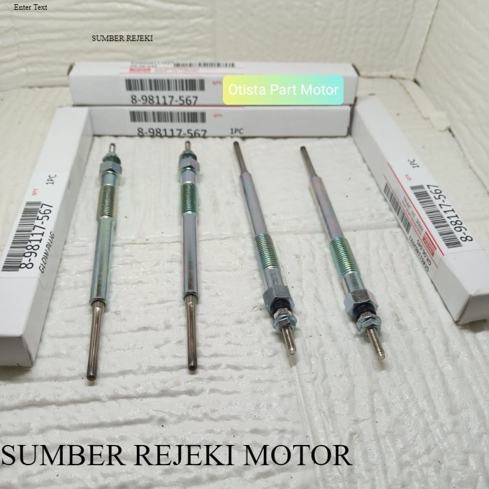 BUSI PEMANAS GLOW PLUG ISUZU NEW DMAX D-MAX D MAX NEW BARU 4JJ1