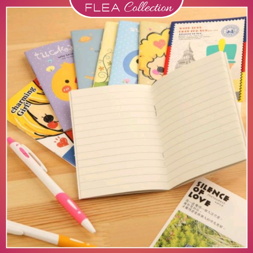 

FLEA Buku Tulis Mini Motif Kartun Note Book Mini Cartoon Mini Book Notepad Karakter Buku Tulis Memo Kecil Murah Import
