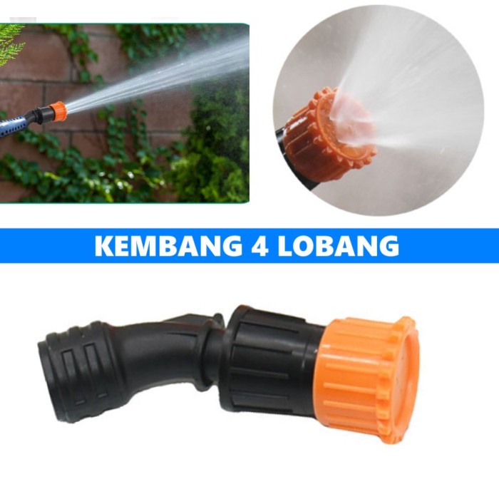 Nozzle Sprayer Elektrik Pertanian Kabut plastik - Motif Bunga 4 titik