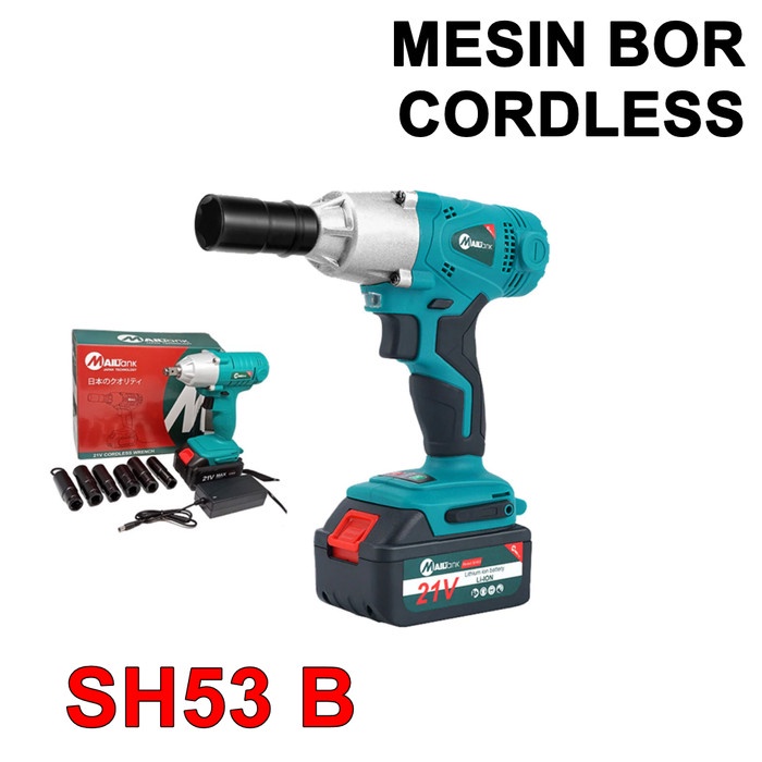 Mesin Impact Wrench 1/2 SH53 B Mailtank Cordless Pembuka Baut SH 53 21V