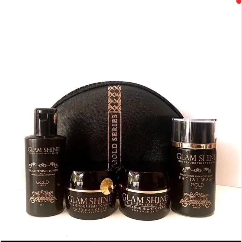 (ANSA) GLAMSHINE PAKET GOLD SERIES 100% ORIGINAL BPOM ( GLAM SHINE )