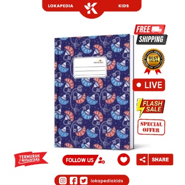 

BUKU TULIS HARD COVER QUARTO PAPERLINE / BUKU KUARTO 100