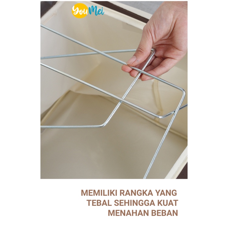 Storage Box Multifungsi Baju / Pakaian Dalam / Mainan / Celana Lipat Portable Resleting Multifungsi - 1320