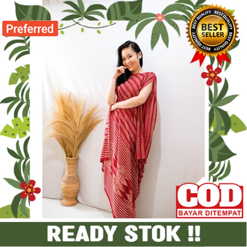 KAFTAN LEBARAN DRESS BATIK TUNIC WANITA GAMIS KEKINIAN MOTIF CARDIGAN BATIK PEKALONGAN KAFTAN JUMBO 