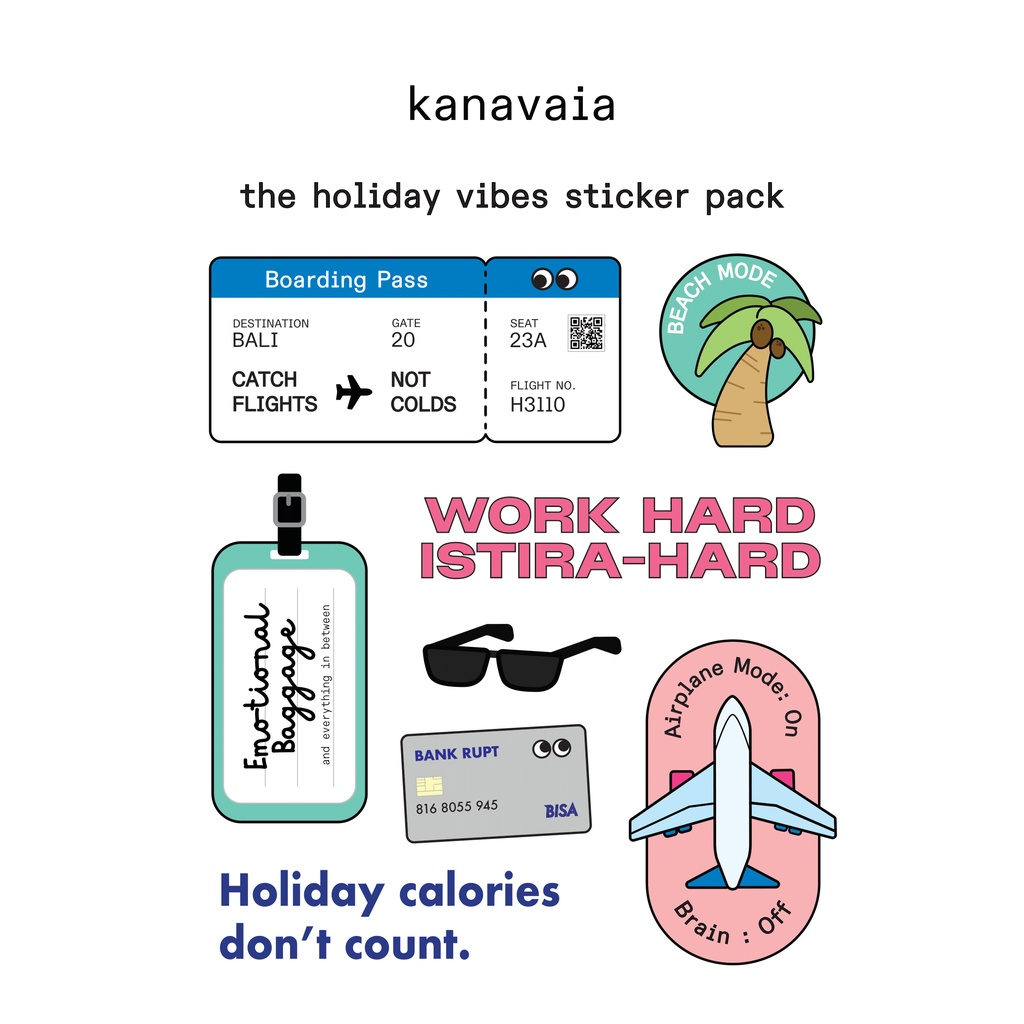 

Kanavaia Sticker Pack - Holiday Vibes