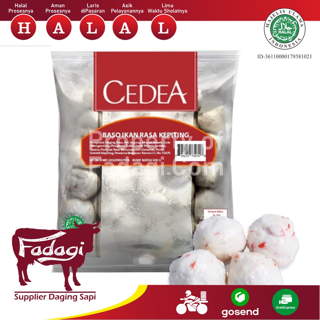 

CEDEA Bakso Kepiting (500 gr)