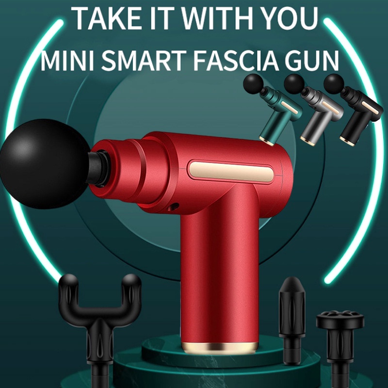 Massage Gun Neck Massager Deep Tissue Muscle Massager Gun Pistol Pijat Otot Jaringan Dalam