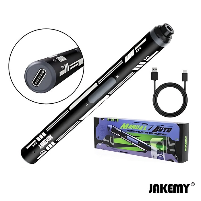 Ready Jakemy JM-Y07 Obeng Elektrik Portable Mini Wireless Magnetic Cordless