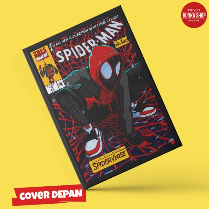 

Notebook Marvel Spiderman Miles Morales Hardcover A5 Skin Buku Tulis C