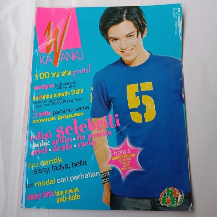 Majalah Kawanku No.11 September 2003 Cover Nicky Tirta