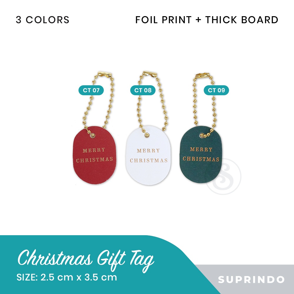 

(5 pcs) Premium Tag Christmas / Natal Oval (CT 07 - CT 09)