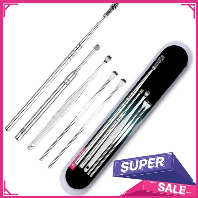 " 5pcs/set Alat Pembersih Korek Kuping Telinga "