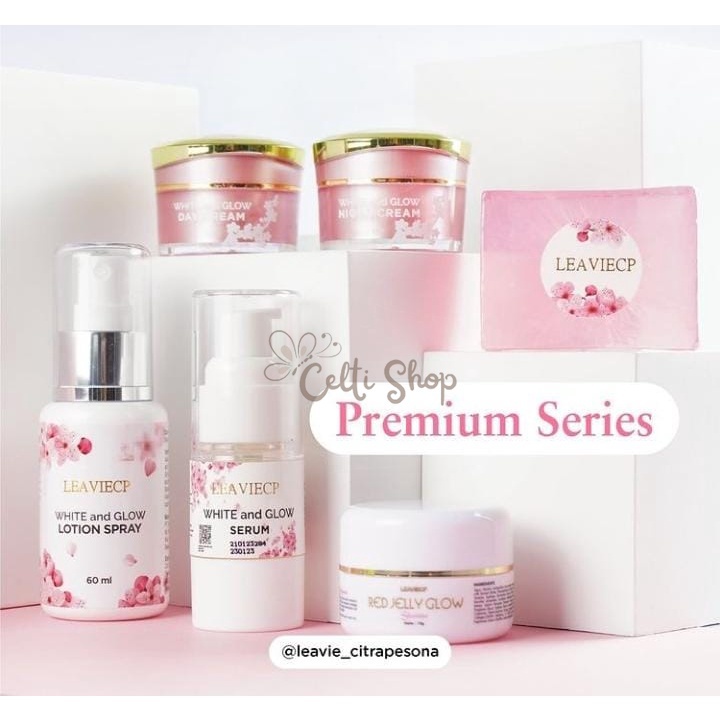 ~CELTI-SHOP~ LEAVIE CP WHITE & GLOW cream wajah paket ORIGINAL