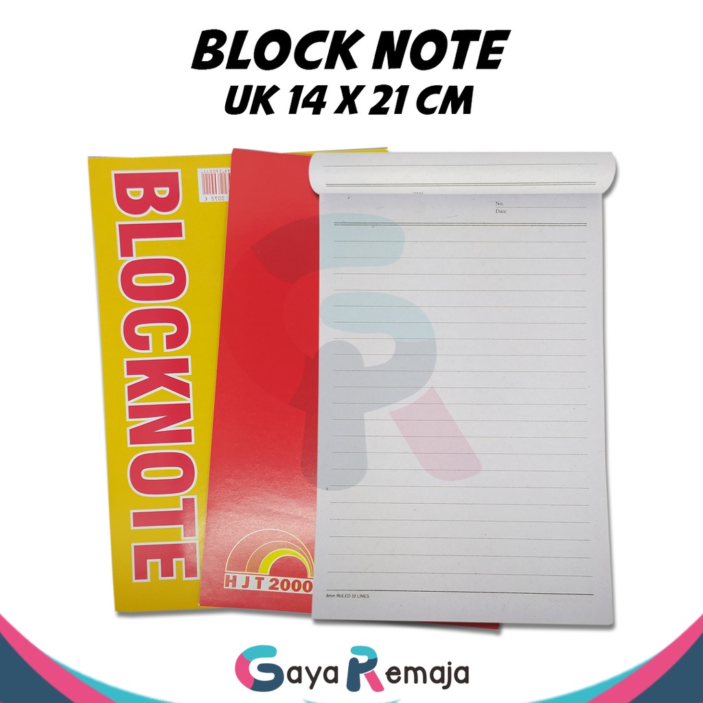 

SERBA MURAH STAR || Blocknote Ukuran A5 Murah / Block Note Garis Opini A5 (PACK)