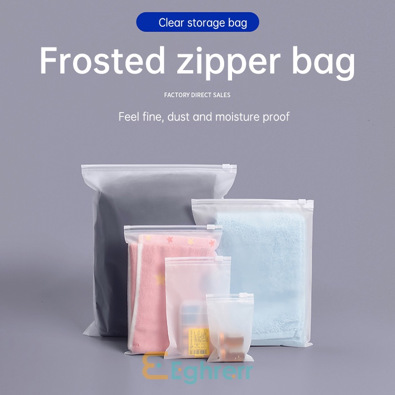 

✨EG-Tas Ritsleting Buram Tas Penyimpanan Transparan Tas Kemasan Pakaian Tas Kemasan Plastik Bra-Eghrerr