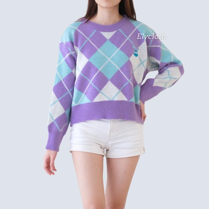 NEW ELYCLOTH | LISA SWEATER | SWEATER WANITA KOREA PREMIUM KNIT IMPORT - LISA_SWEATER, All Size