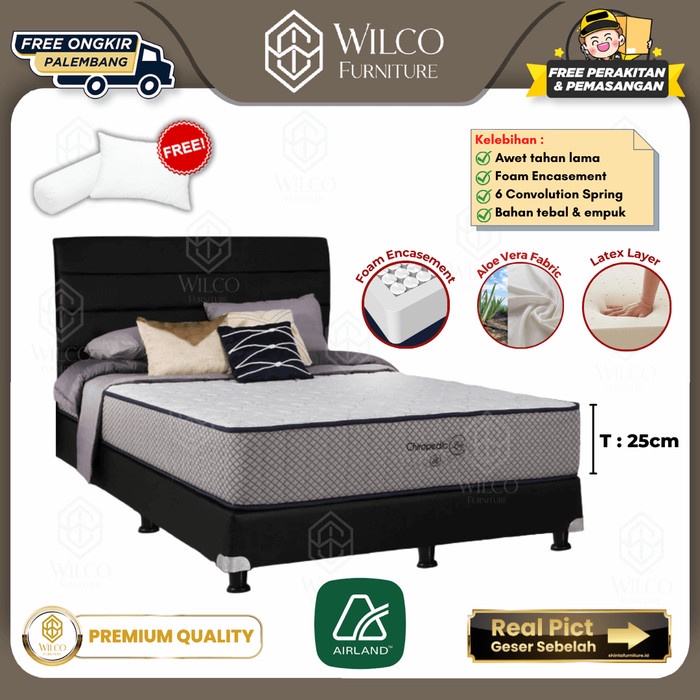 Kasur Springbed Airland Chiropedic Zen / Matras Latex Premium  - 90x200, Matras Aja