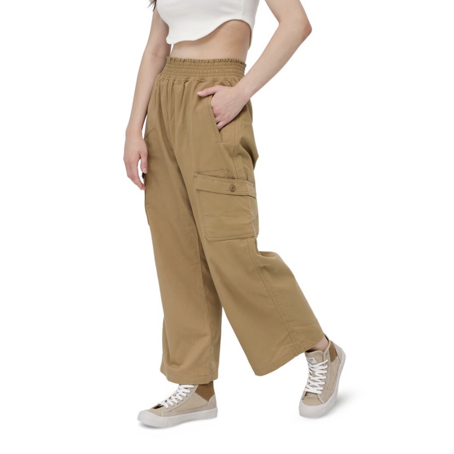 🅴🅸🅶🅴🆁 Celana Panjang Wanita Eiger89 Cargo Addle Pants - Coklat