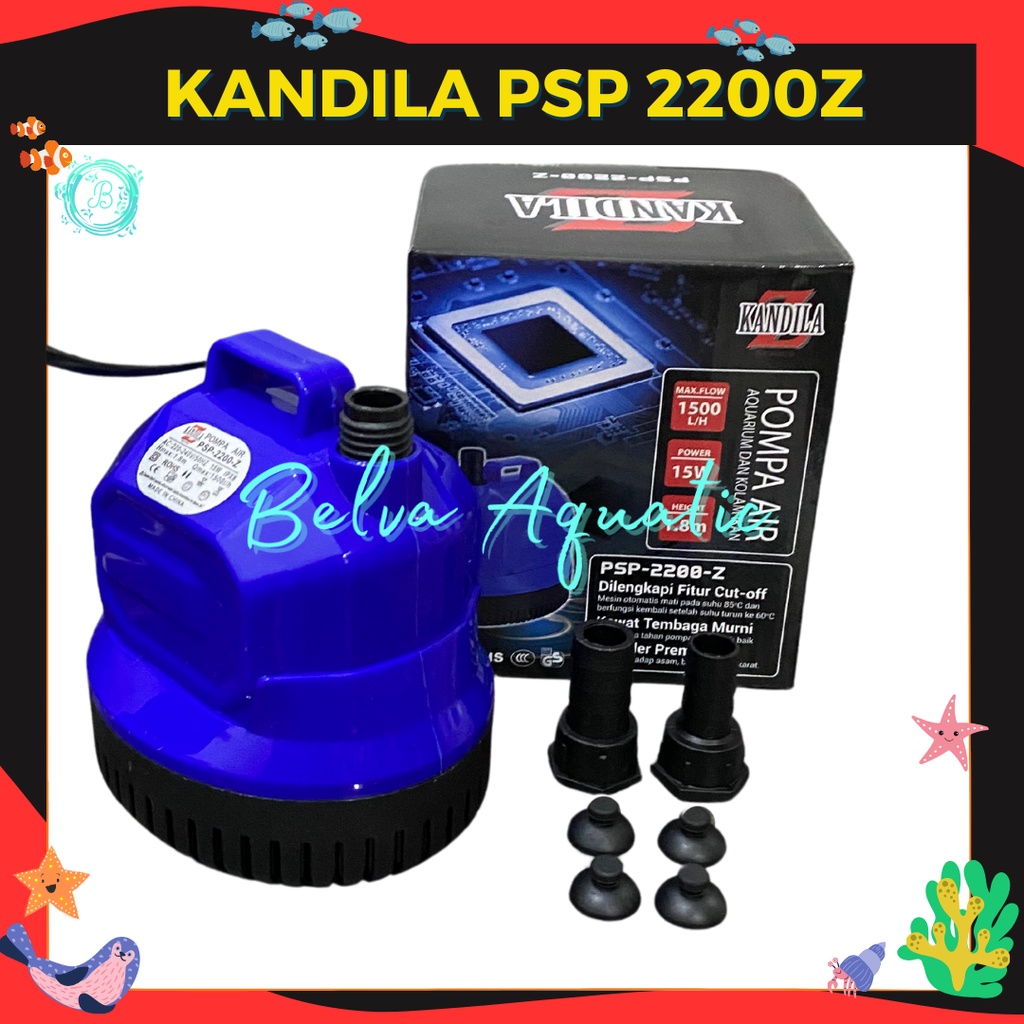 Kandila_PSP-2200-Z_15_Watt_Pompa_Air_Celup_Water_Pump_Powerhead_Kolam_Ikan_2200Z