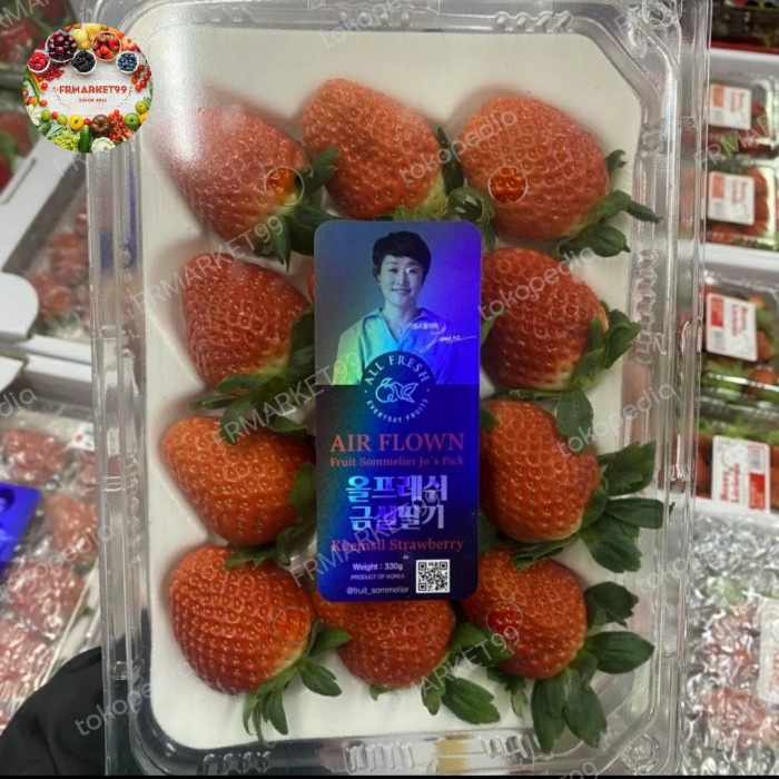 

Strawberry Korea Jumbo Manis | Buah Strawberry Korea Premium | Pack