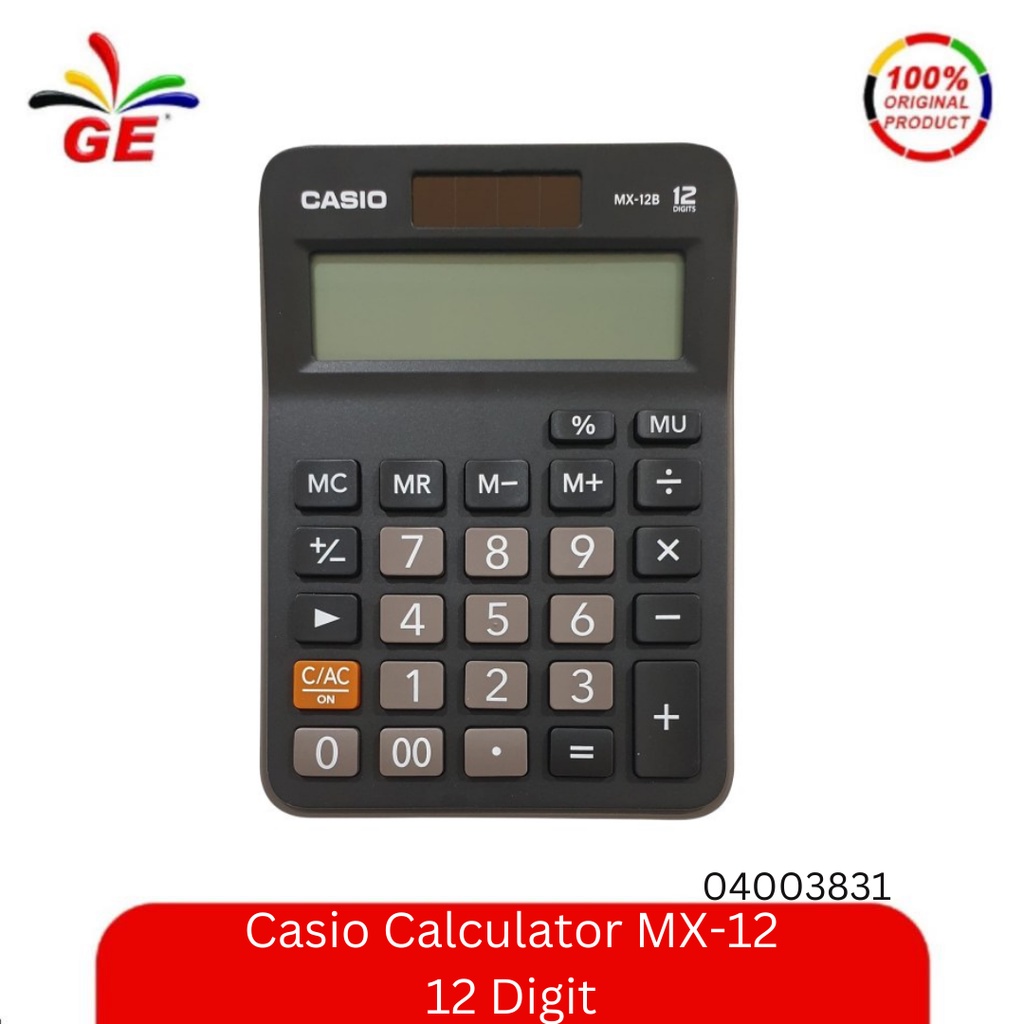 

Casio Calculator MX-12 12 Digit - 04003831