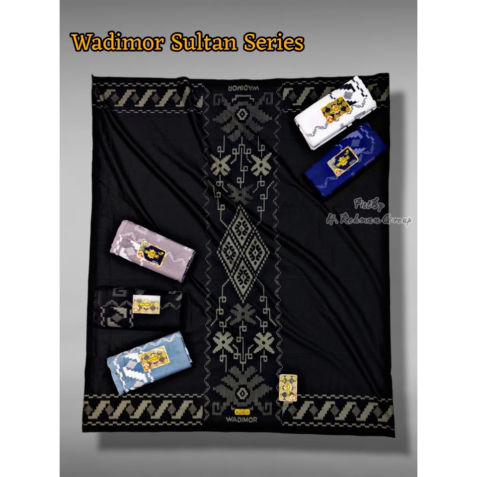 Sarung WADIMOR Motif Hitam Putih Sarung Dewasa MURAH GROSIR & ECER sarung wadimor batik hitam navy m