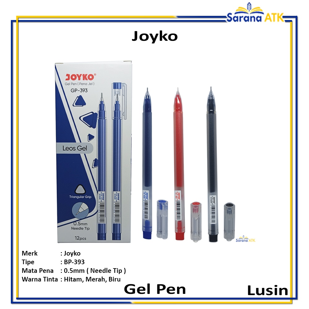 

Joyko - Gel Pen Pena Jel GP-393 Leos Gel - Lusin