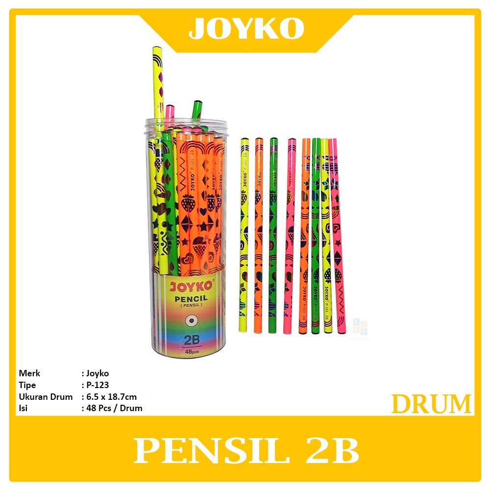 

Joyko - Pensil Ujian 2B P-123 Pensil Anak Lucu - Drum