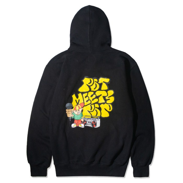 POT MEETS POP - BOOM BOX GUY HOODIE BLACK SS`23 - XL