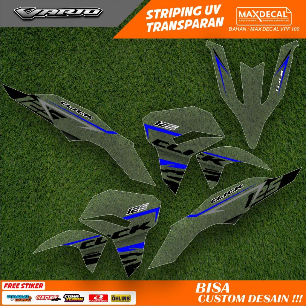 STIKER STRIPING TRANSPARAN  FACELIFT LIS STIKER UV ALL NEW VARIO 125 NEW LED 2023 SEMI FULL VARIASI 