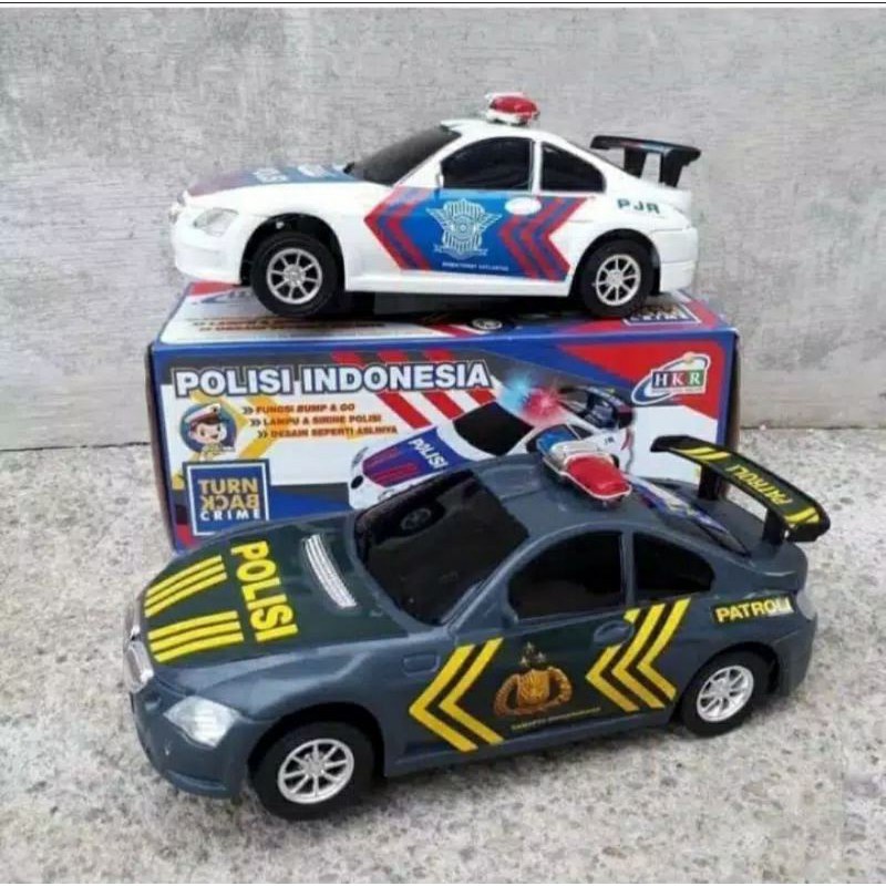 COD mainan mobil polisi Indonesia pakai baterai / mobil remote l polisi,mobil remote tank