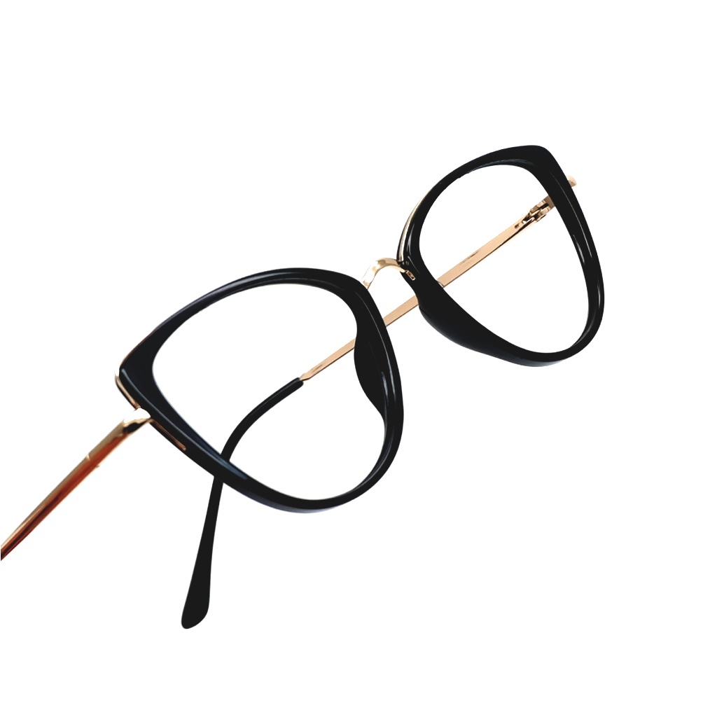 Uppernoose Mikayla - Frame Kacamata Wanita Kotak Cat Eye Oversized