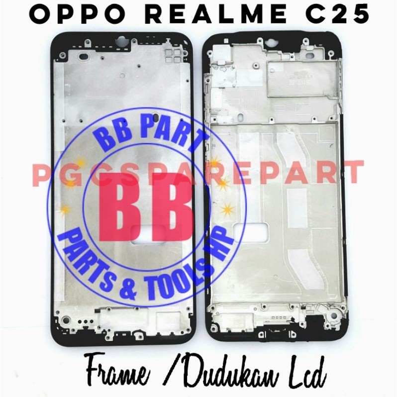 Original Frame Tulang Tengah  Realme C25 / C25S / Narzo 20 / Narzo 30A / Narzo 50A - Bezzel Bezel Be