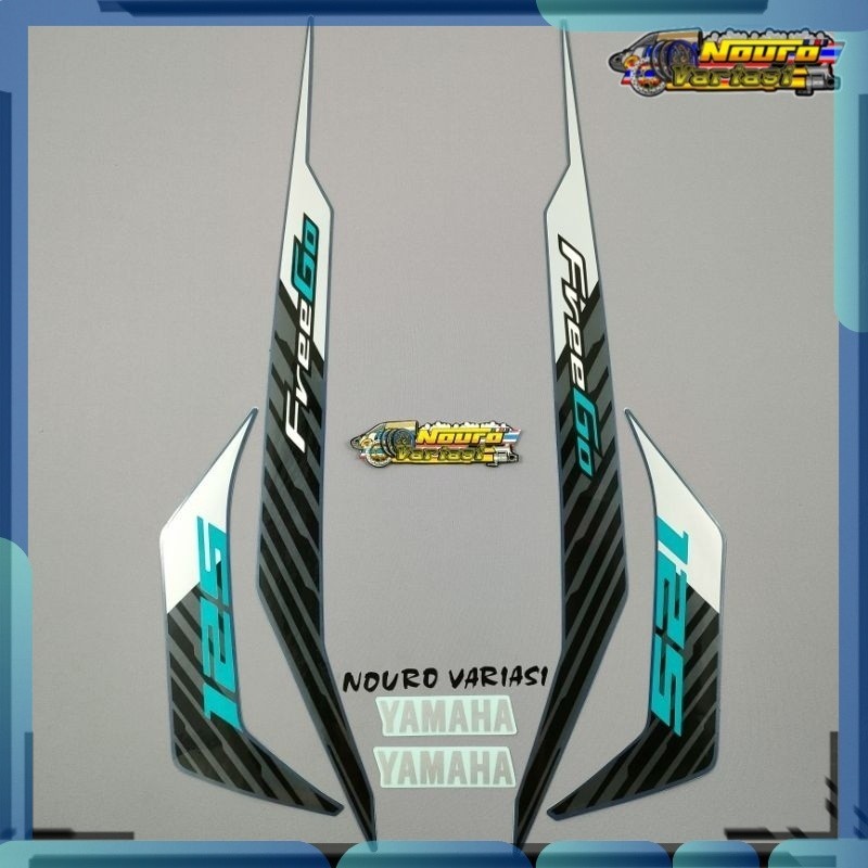 Stiker Striping Yamaha freego 2023 biru Dongker bagus