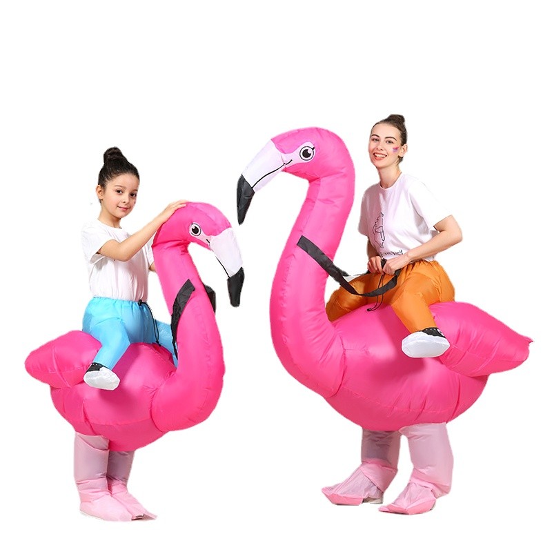 

Flamingo Inflatable Costume Christms Mascot Halloween Costume For Women Adults Kids Cartoon Anime Mascot Cosplay For Party