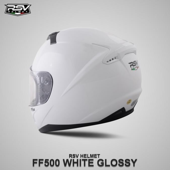 HELM RSV FF500 SOLID WHITE GLOSSY