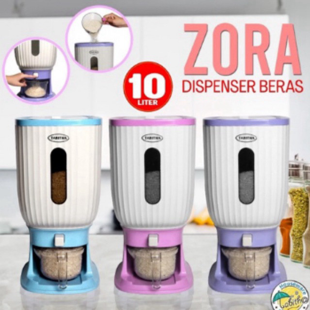 DISPENSER BERAS ZORA 10 LITER