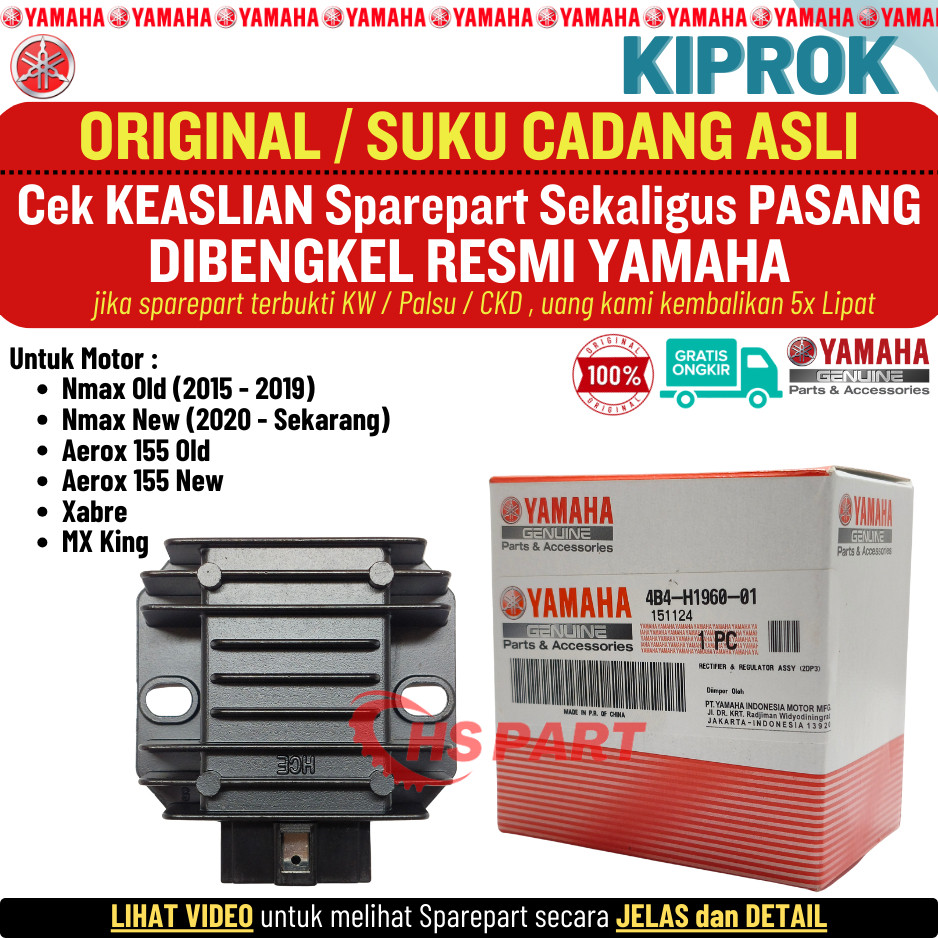 Kiprok Aerox Nmax Old New Xabre MX King Original Yamaha 100%
