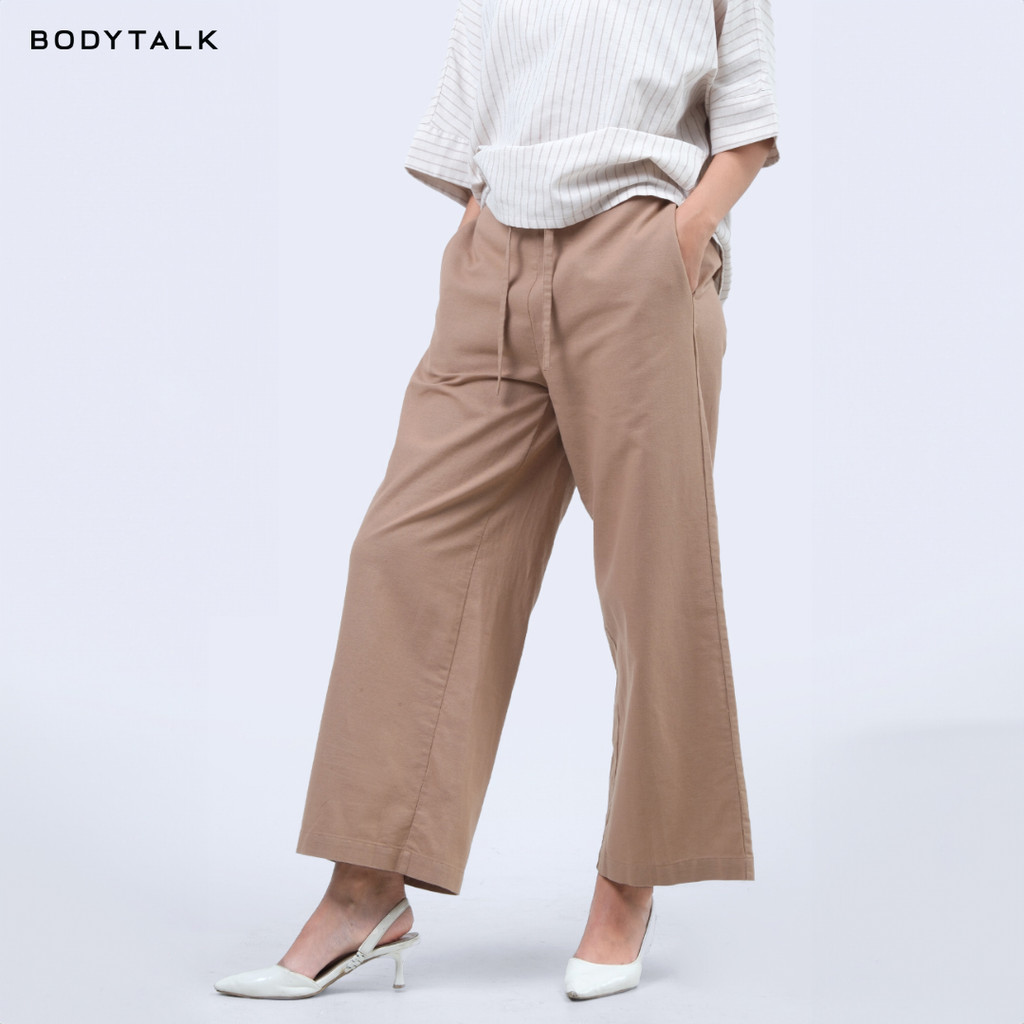 Bodytalk - Celana Panjang Wanita Nicolette Mocca 43097T5BW