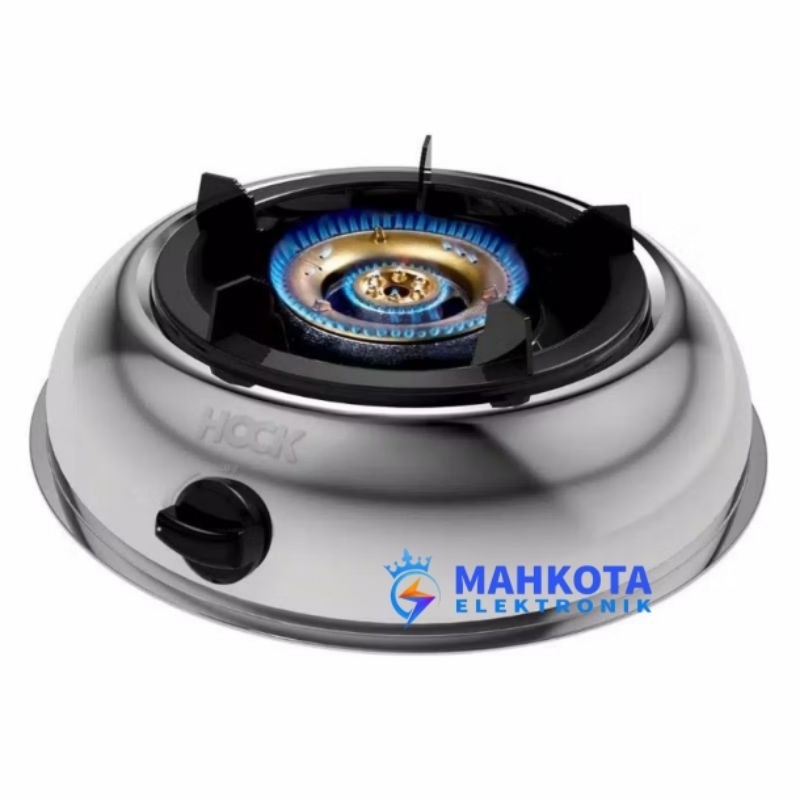 Kompor Gas Api Besar 1 Tungku Hock Mutiara Gold 120 MG Stainless Steel / 120MG
