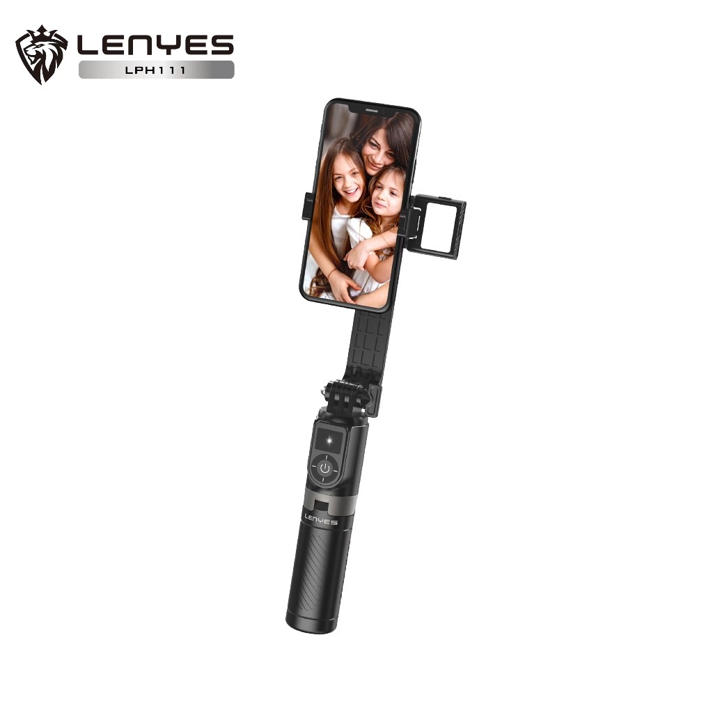 Tongsis LENYES LPH111 Mini Tripod Selfie Stick Kamera HP With Remote Bluetooth Monopod Portable Untuk Hand Phone