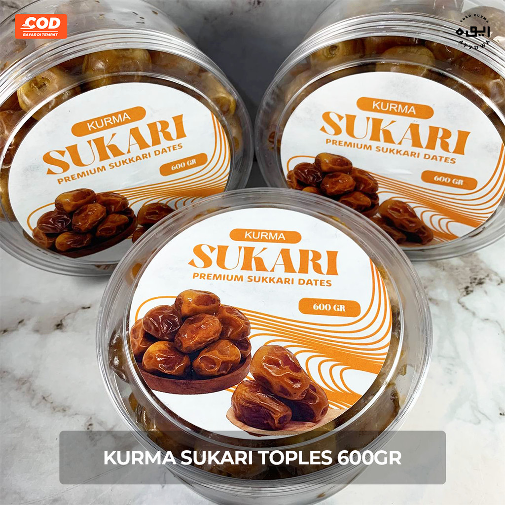 

KURMA RAJA SUKARI PREMIUM 600gr SUKKARI AL-QASSIM KEMASAN TOPLES