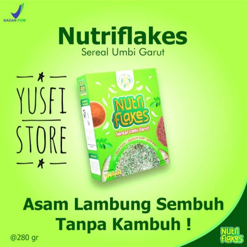 

Nutriflakes 280 gr Sereal Umbi Garut Obat Maag Mag Asam Lambung Herd Melapisi Luka Lambung Mengatasi Masalah Pencernaan