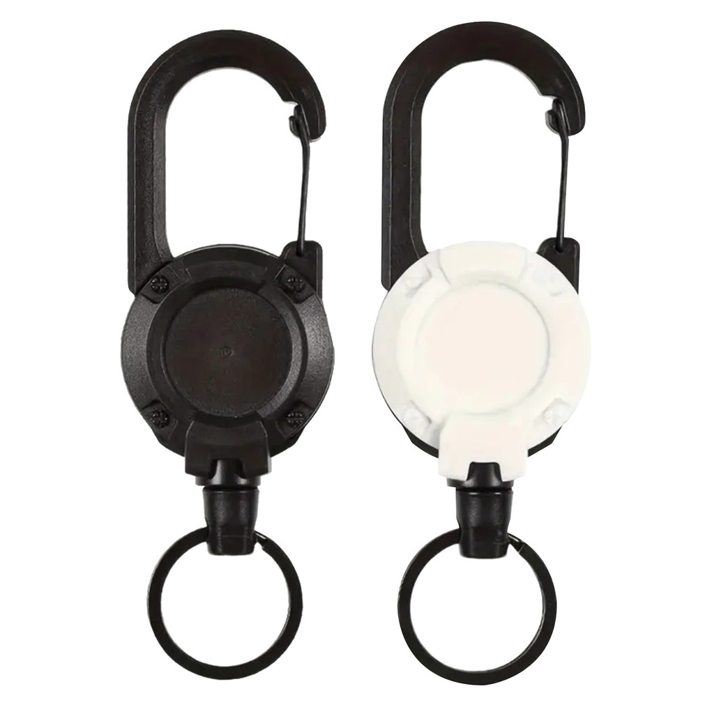 

Outdoor Climbing Buckle High Elasticity Keychain Multitool Carabiner Heavy Duty Badge Holder Retractable ID Badge Reel