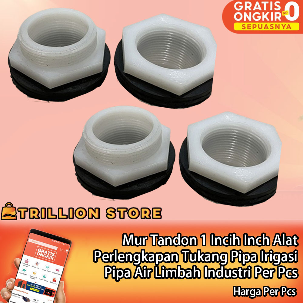 Mur Tandon 1 Inch Mor Tedmond Drat Ring Toren Air Pvc Verloop Vlok Derat Nepel Konektor Tanki Torn V