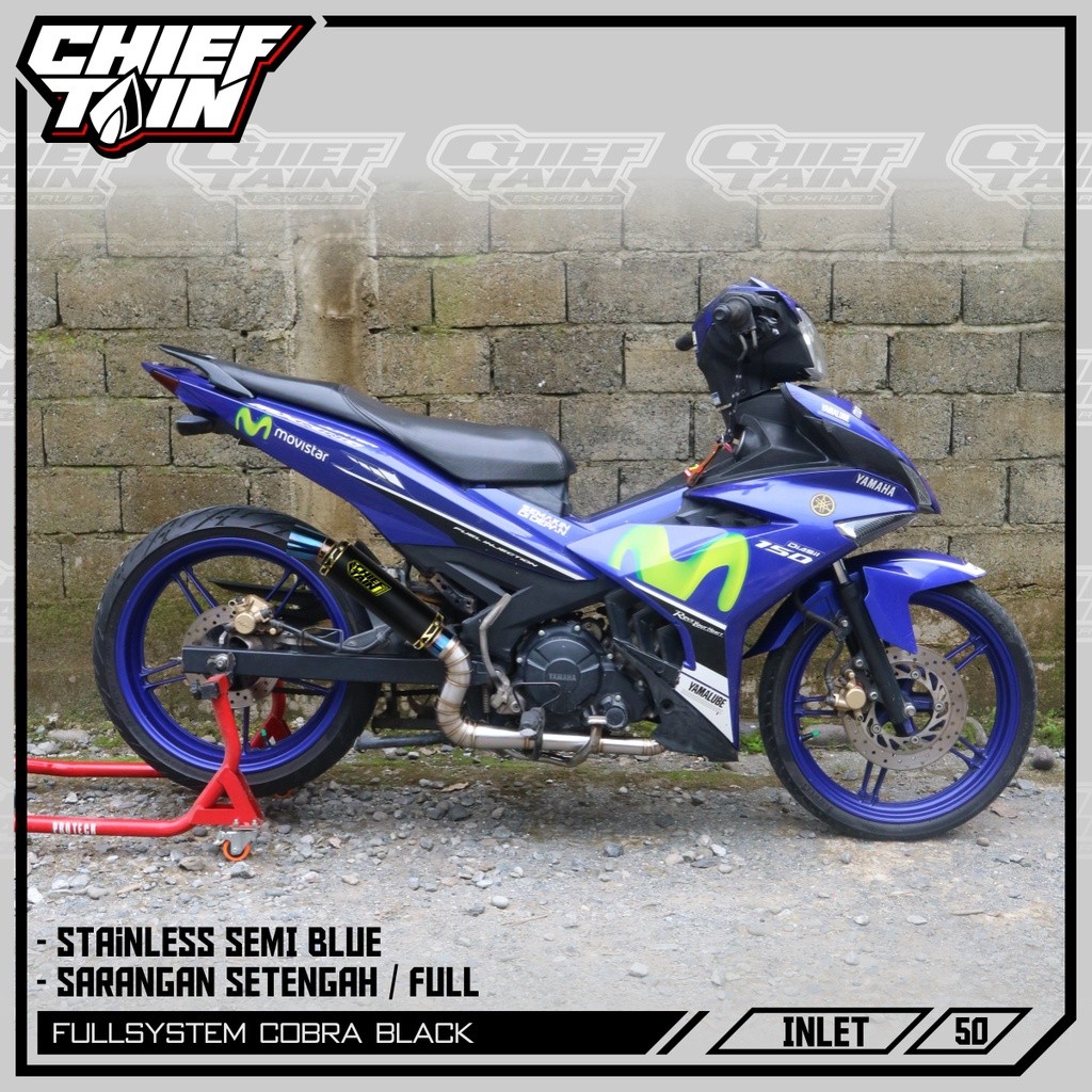 Knalpot Racing MX OLD MX NEW MX KING Malaysia Style BLACK