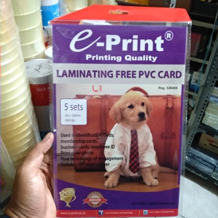 

LAMINATING FREE PVC CARD E-PRINT isi 5 shets