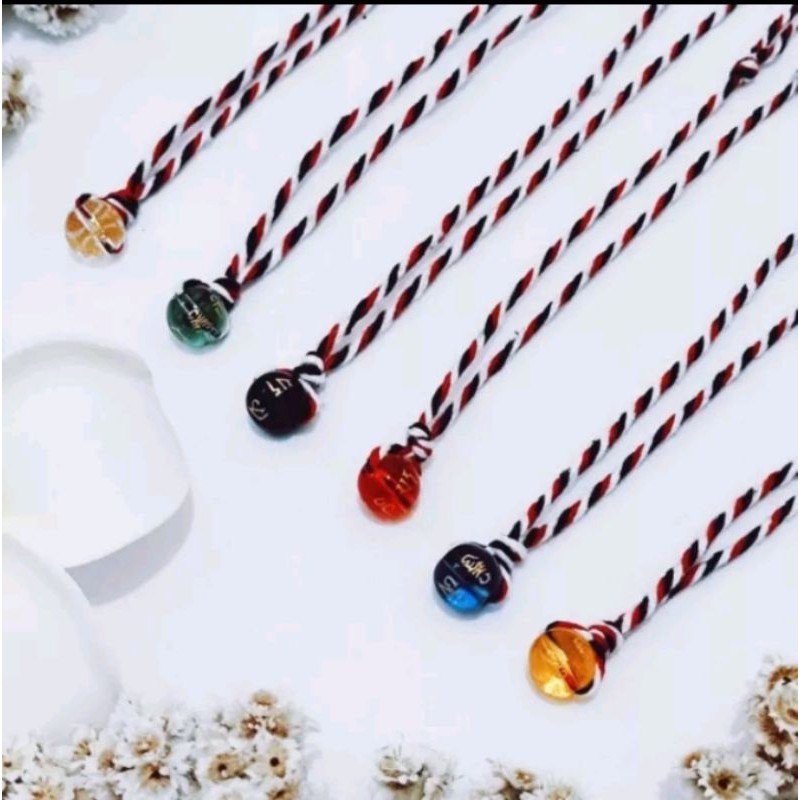 Kalung tali tridatu asli Bali /Kalung tridatu /Kalung tridatu satu batu Tibet mantra aura rejeki