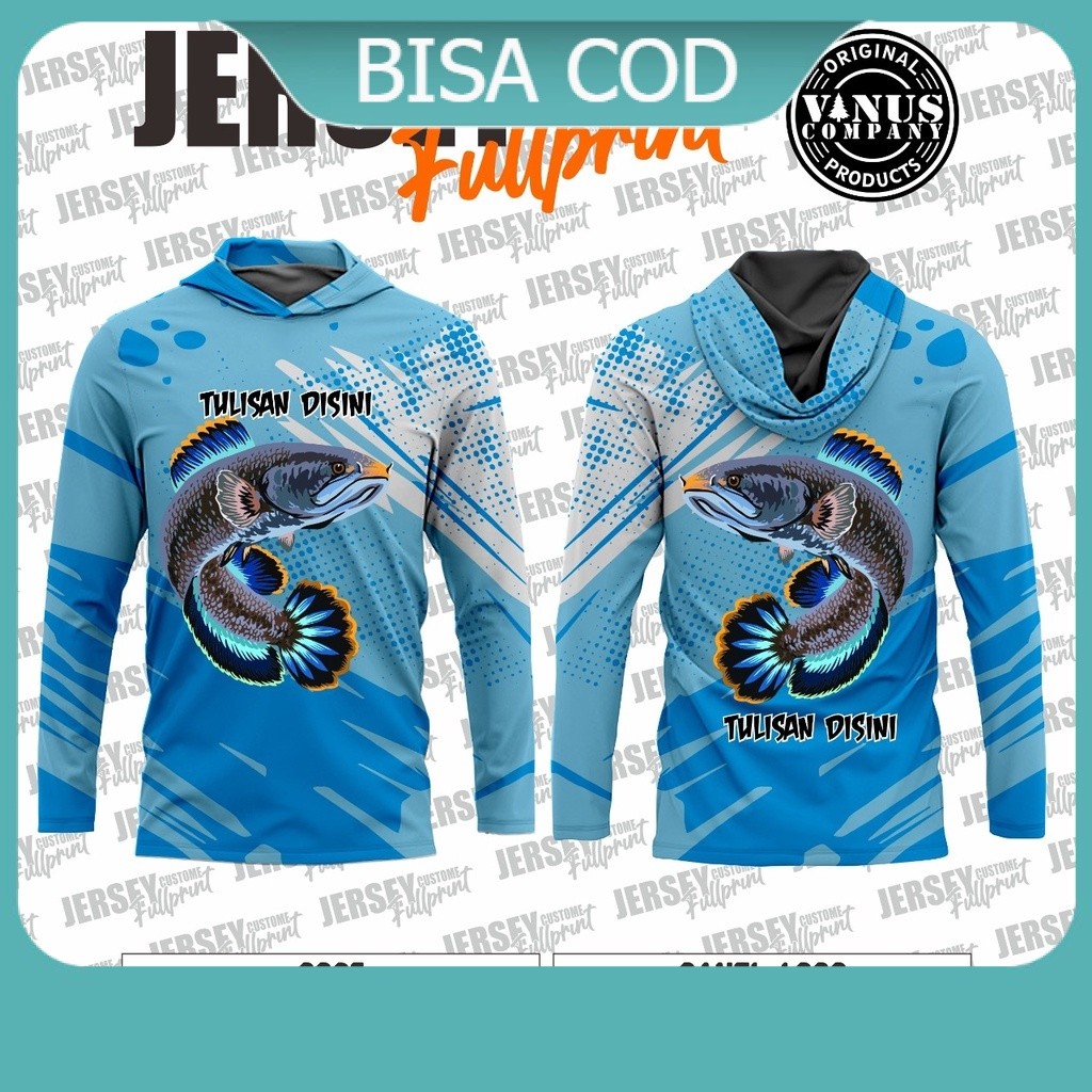 Jersey mancing Jersey Baju Mancing Ikan Gabus Bahan Super Premium